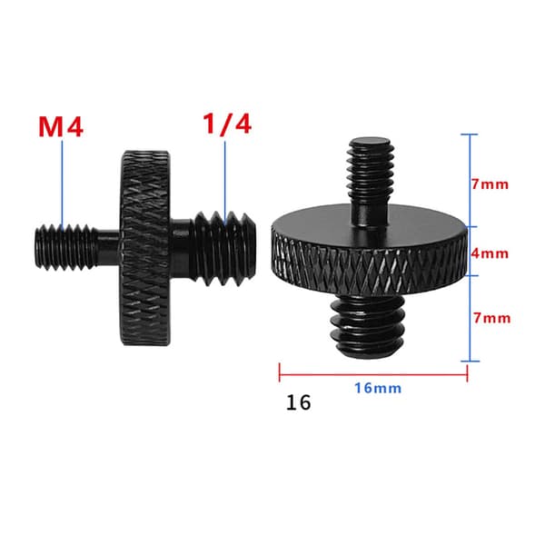 Jalustan kierreadapteri 1/4\" - M10 - 5 kpl M4