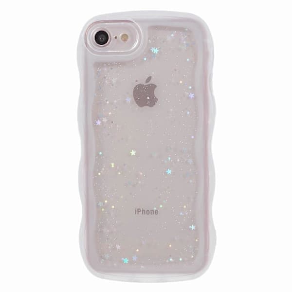 JTW Series Deksel til iPhone 7/8/SE (2020)/SE (2022) Glitterstjerner Bølgete Kanter TPU Beskyttelse Flerfarget Stil E Stil E Style E