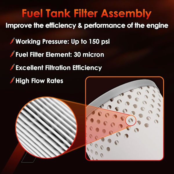 Bränsletankfilterelement (3-pack) │ Dieselfilter B10-AL