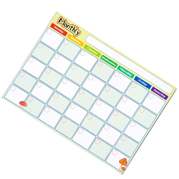 Magnetic Refrigerator Magnet - Monthly Planner, Multifunctional Magnetic Whiteboard Wall Decal for Study and Messages