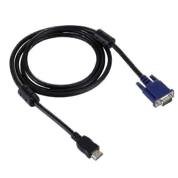 1,8 m HDMI han til VGA han 15-bens videokabel (sort) xi