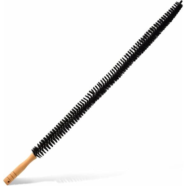 Radiator Brush with Long Flexible Wooden Handle - Soft Brush Br