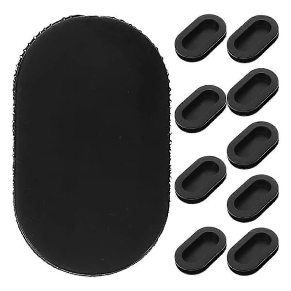 (pow yeah!) Bundpropper til sparebøsse, sparegrispropper, tilbehør til sparegrise, sort 4,50X2,50X0,70cm, forsegling 10 stk
