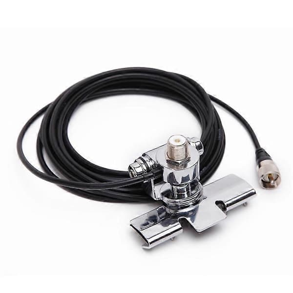 RB-400 Car Antenna Mount with 5M Cable Silver Adjustable Angle Trunk Lid Fits for QTY Mo