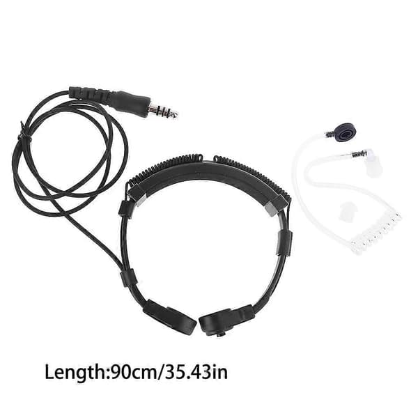 Teleskopisk kraftig taktisk halsvibrationsmikrofonheadset