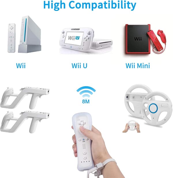 Wii Remote Controller med silikonecover 2-pak [JUN]