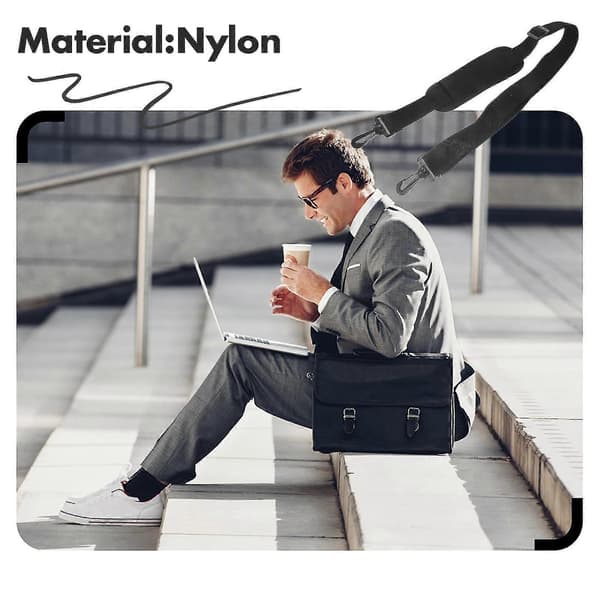 Laptop Shoulder Strap Adjustable Messenger Bag Belt Replacement Luggage Strap-FCY