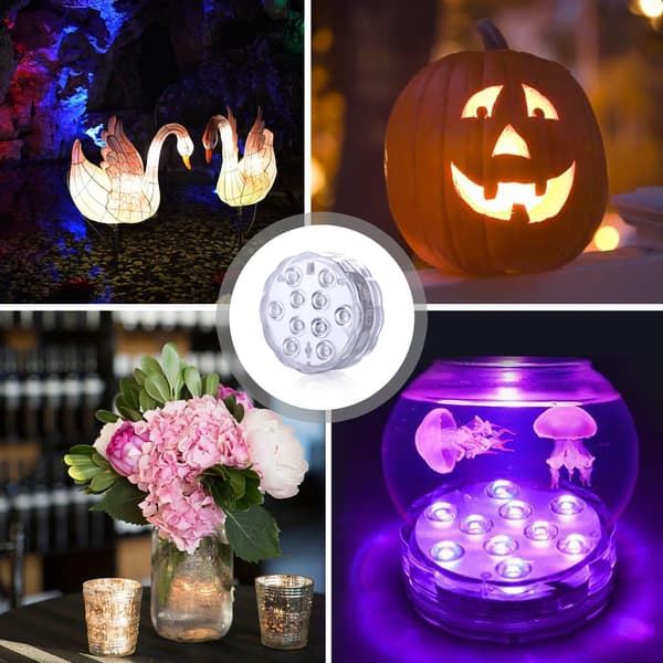 Halloween Pumpkin Lights, Battery Operated Waterproof LED Lights
