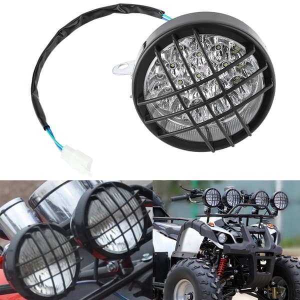LED-forlygte i aluminiumslegering til Kart ATV-bil til 70cc 110cc 125cc 200cc