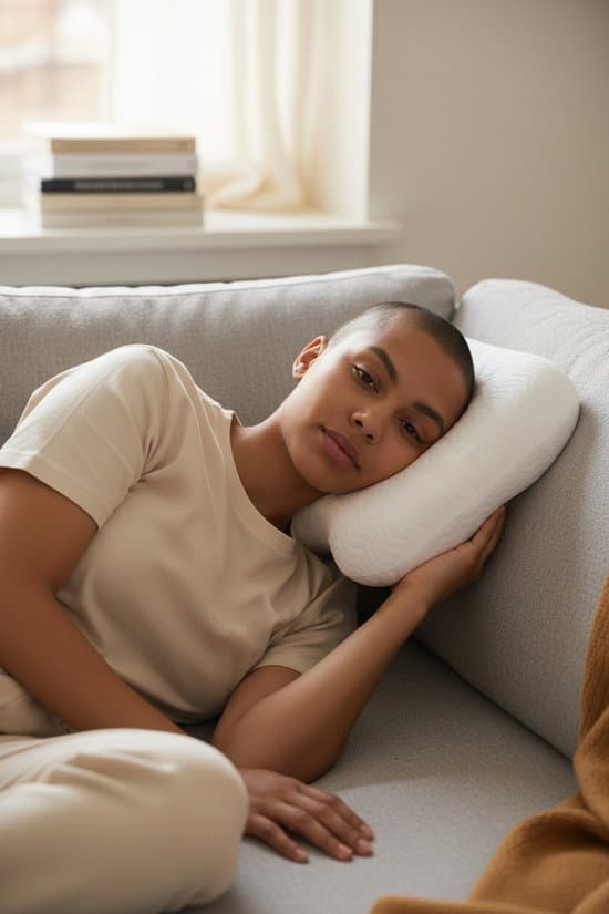 Ear Hole Pillow Adjustable Orthopedic Side Sleeper Pillow With Removable Washable Cover For Ear Pain And Piercings White