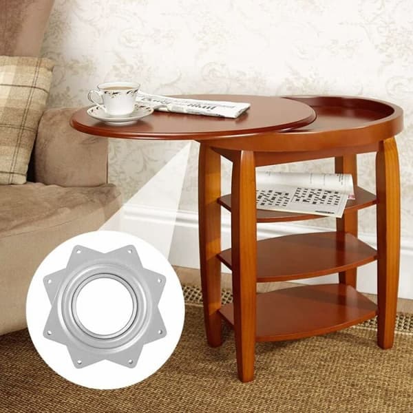 1 stk. Roterende plate med kulelager, svingbar plate, svingbar base