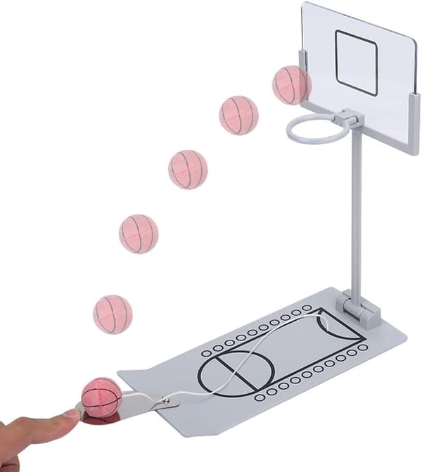 Basketkorgsleksak, roligt mini hopfällbart basketspel för hemmakontoret för barn
