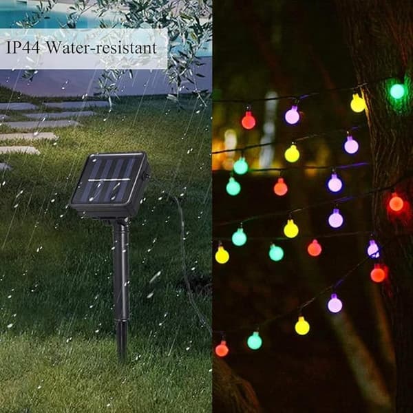 Utendørs solcellebelysning 50 LED 6,9 m dekorative LED-lyslenker
