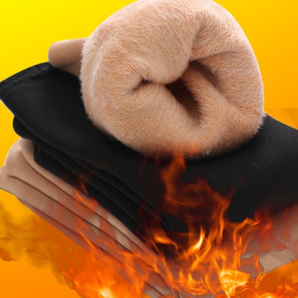5 par (sort) vintervarme sokker ekstra tykke sokker til kvinder afslappede vintersokker behagelige og bløde