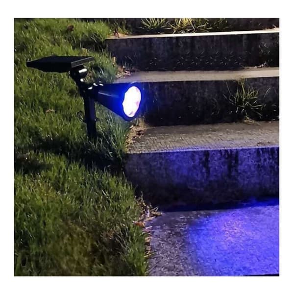Solar Garden Spotlight Foldable IP65 Waterproof Solar LED Lamp for Outdoor Use (7 balls, warm light)
