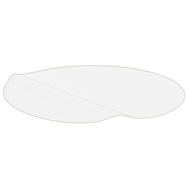 vidaXL Table Protector Mat Ø 110 cm 2 mm PVC Transparent Transparent transparent Transparent