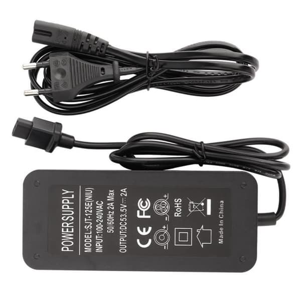 Pipeline-oplader til NIU KQI2/3 el-scooter, elcykel, e-cykel, 53.5V, 2A