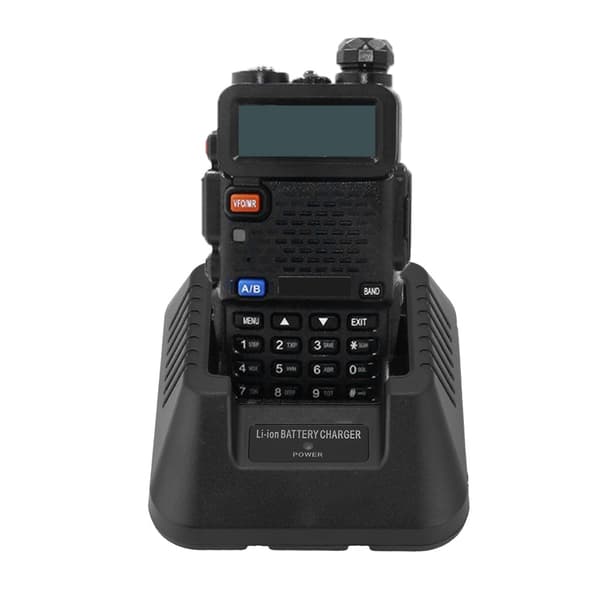 Batterilader USB/billader for Baofeng UV-5R DM-5R Plus Walkie Talkie (EU-plugg)