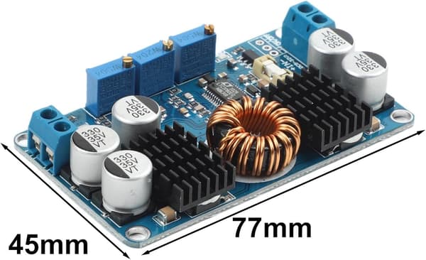 8A DC-DC Boost Input Output Step Up DIY-projekter LTC3780 Konverter 5-32V 0-30V 80W Nedspændingsregulatormodul til