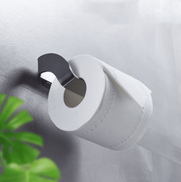 Yleiskäyttöinen lisävaruste wc-paperiteline kromattu, luova a