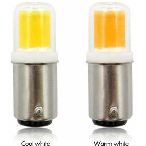 2 stk LED-lamper AC220V 5W erstatning for halogenlampe for taklampe, varmhvit + kaldhvit