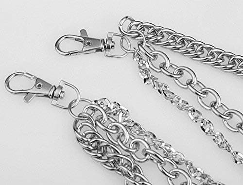 Biker Skull Wallet Chain Punk Mænd Cool Skull Punk Bukser Lang W