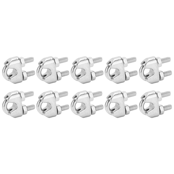 10 stk 5/16 tommer M8 Rustfrit Stål Wireklemme U-bolt Sadelbeslag