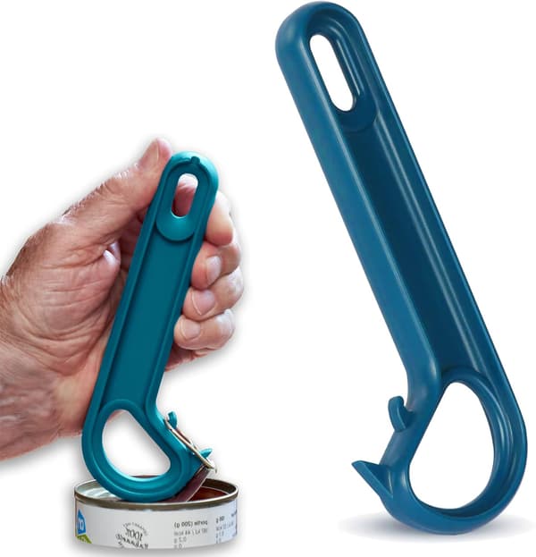 Ring Pull Dåseåbner – Til Seniorer | Ergonomisk | Skridsikker (Blå)