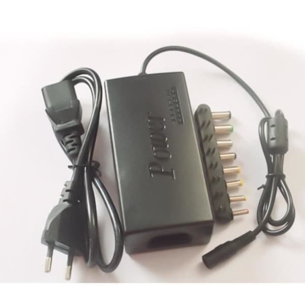 96W Justerbar AC/DC Laptop Strømadapter, Universell Laptoplader med [7A4FC1B]