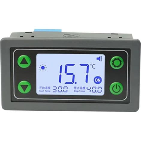 30A WiFi Remote Thermostat Temperature Controller with Cooling Heating APP Temperature Acquisition and Probe (No WiFi Included)