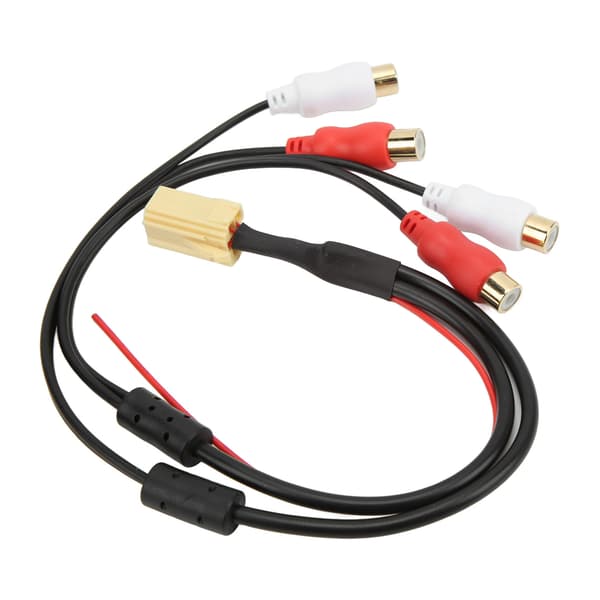Bil Line Out Adapter 4RCA Aux in Adapterkabel Erstatning for Blaupunkt VDO CD-afspiller