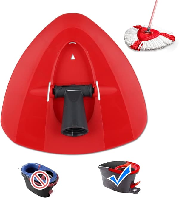 Rød Spin Mop Erstatningsbase for Vileda Mop, Trekant Spin-FM-