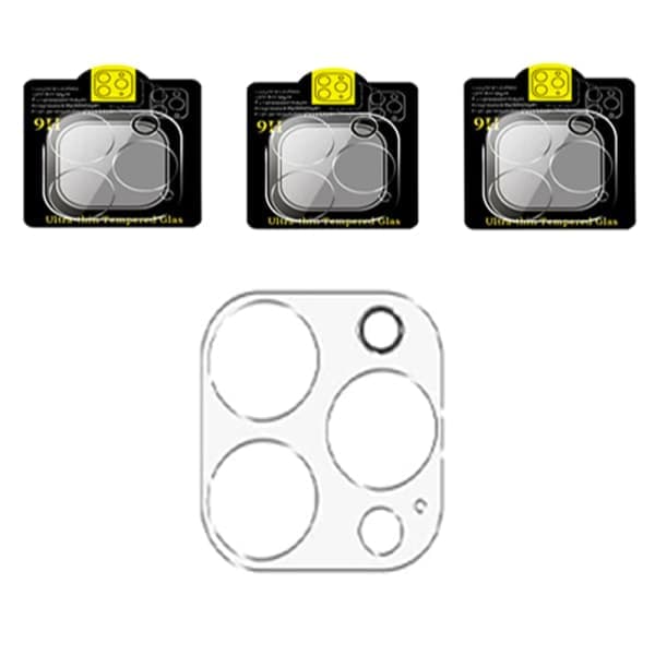 TG 3-PAKKE iPhone 14 Pro Kamerabeskyttelse Standard HD 0.3mm Transparent