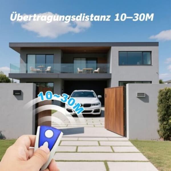 Replacement part for Novotron 502 handheld transmitter, garage door opener, 433.92 MHz, 2 channels, remote control compatible with Novoferm (FMY)