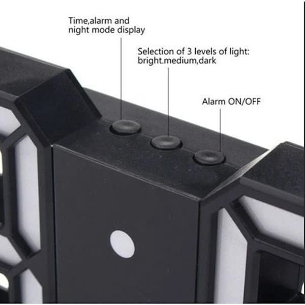LED Väggklocka Väckarklocka LED Digital Väggklocka Reloj De Pared Klocka Alarm Digitala Alarm Bordsklocka Digitala Väggklockor Digitala LED Väggklo...
