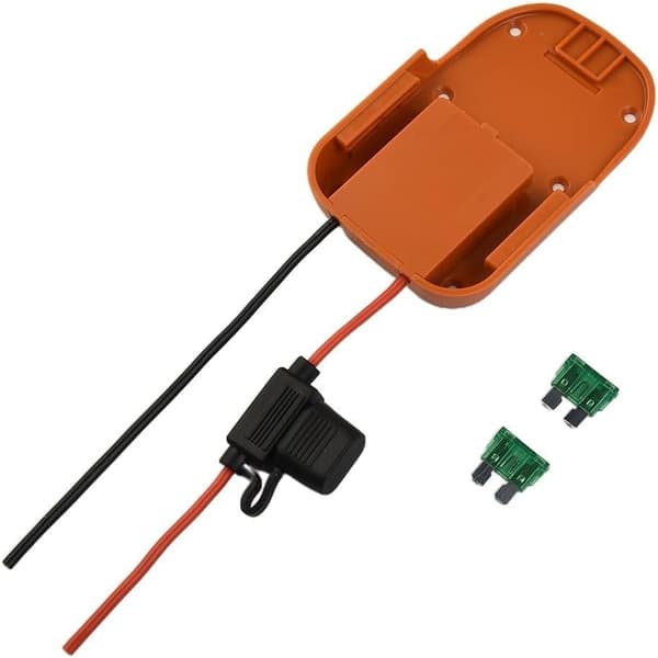 Batteriadapter Säkring och DIY-projekt 18 System 18V med Inline 14AWG-kabel för strömkompatibel volt