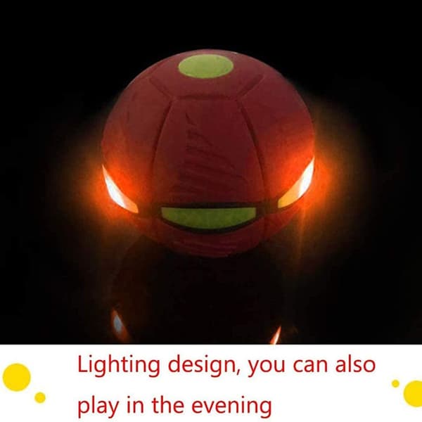 Maaginen UFO-pallo Deformaatiolelu LED-valolla