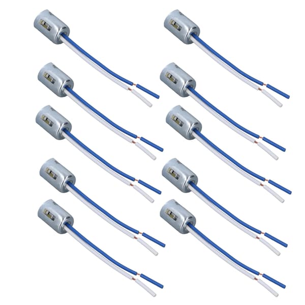 10-pack LED Bulb Socket Holder Twist Light Base Wire Connector for 1157 Bulb