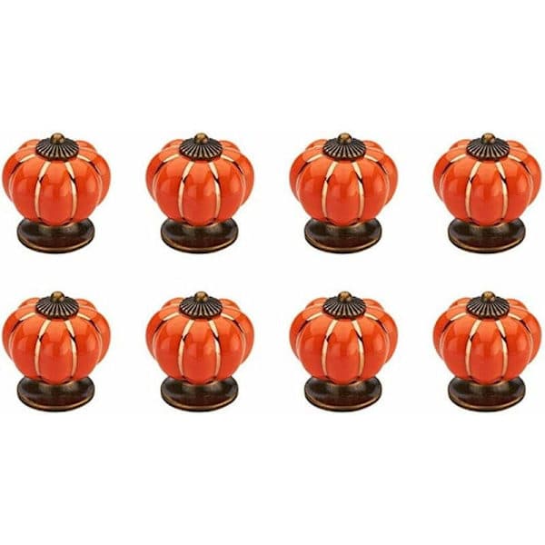 Pumpa draghandtag för dörr/låda, 8-pack, orange
