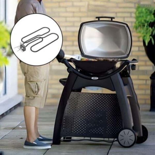 66631 Varmeelement til Weber 66631 Weber Q140 Q1400, Erstatningsvarmeelement til grill, Grillvarmerør