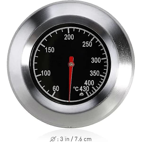 Analogt grilltermometer for alle griller og røykere