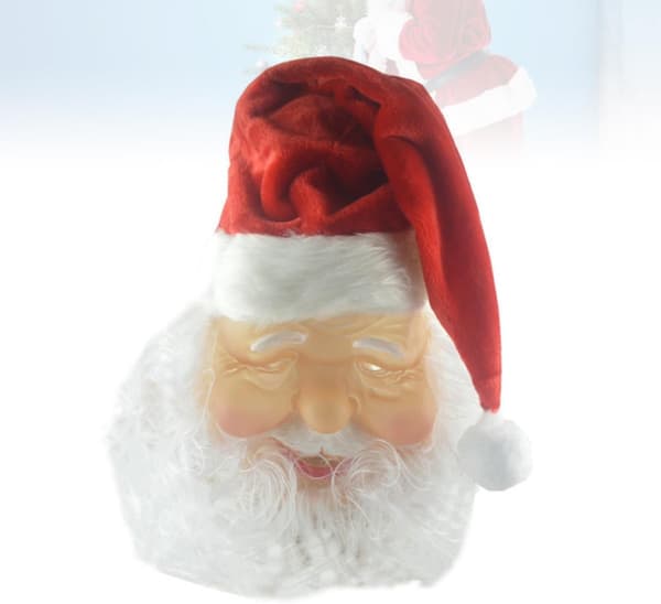 Julenissemaske Hode Jul Halloween for Kvinner Gummi
