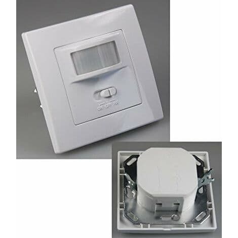 160° Flush-Mounted Motion Sensor Wall Switch for LED and Halogen Lamps