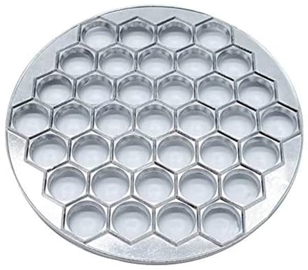 Aluminium 37-hulls raviolideigkutter kompatibel med KitchenAid