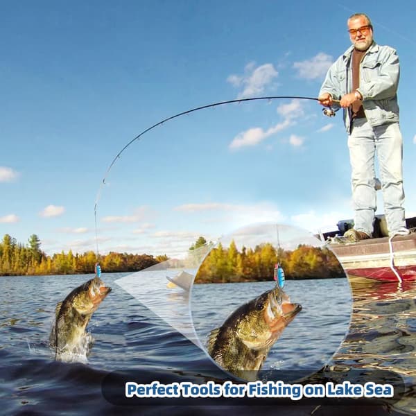 Fiskedrag spinnere, hård metalspinner, velegnet til bas, ørred og laks.