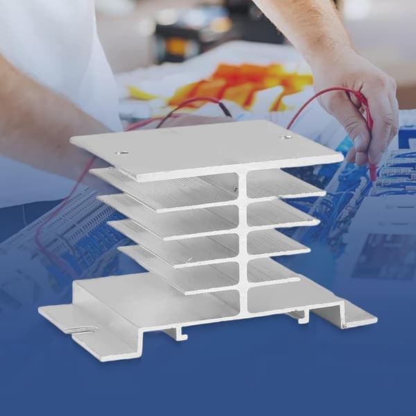 4 kjøleribber Solid State SSR10A SSR25A SSR40A Optimaliserte stk aluminium for solid relé for kjøleytelse