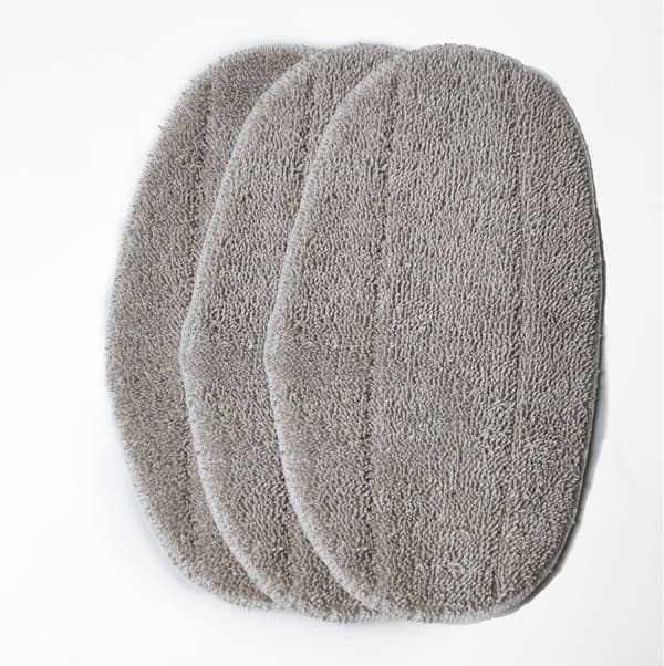 Steam Mop Replacement Pads, 3-pack Microfiber Washable Reusable, Compatible with Leifheit CleanTenso, Hard Floor Cleaning, Grey