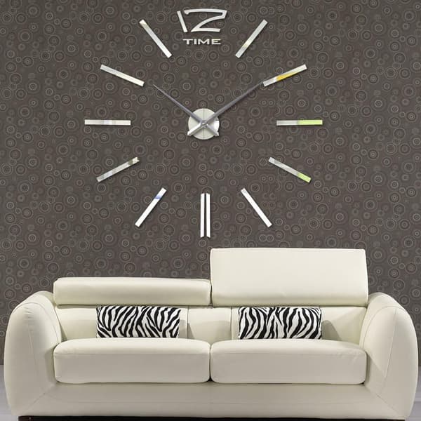 Creative Combination of Large Wall Clocks, 3D Wall Stickers