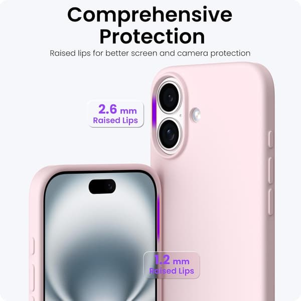 Tyndt flydende silikonecover til iPhone 17 6.3 tommer - Dust Pink[JUN]