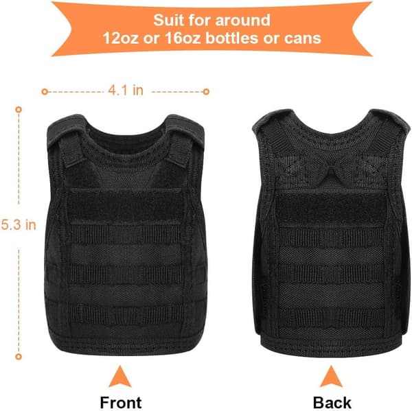 2-pack taktiska minikjolvästar, Molle-öljacka kamouflageöl